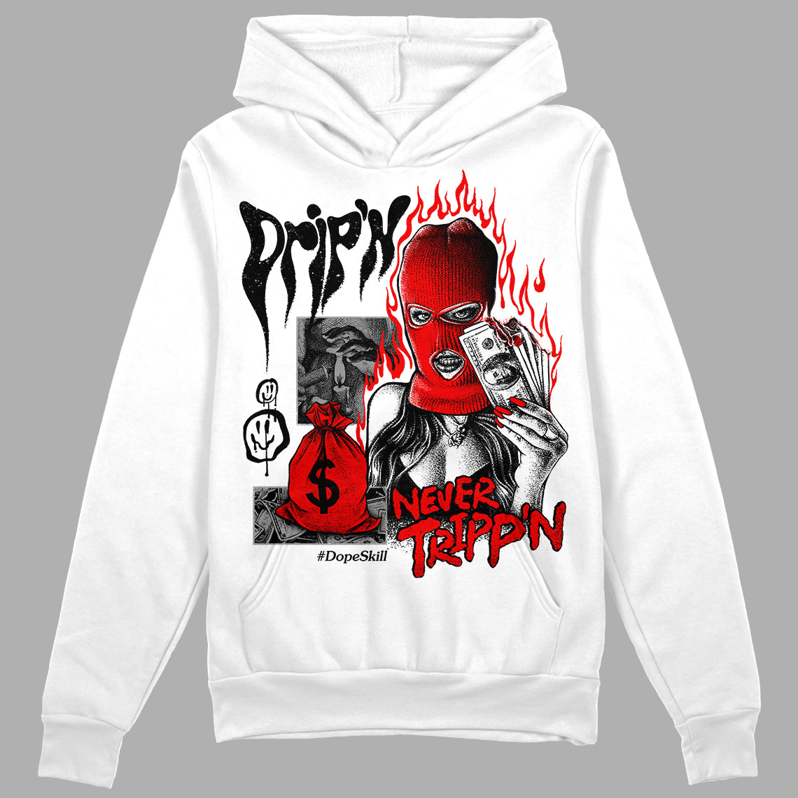 Dunk Panda White Black superstreetwear Hoodie Sweatshirt Drip'n Never Tripp'n Graphic