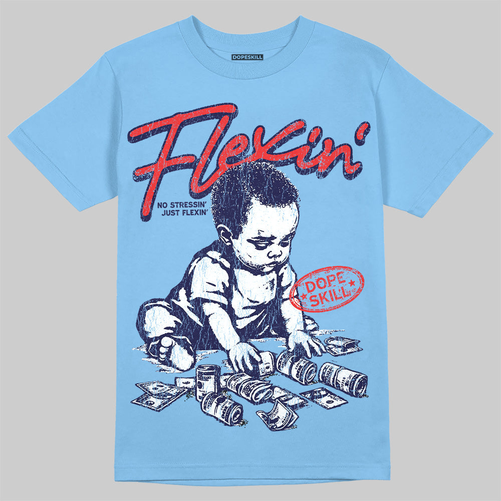 University Blue Collection superstreetwear T-Shirt Flexin' Graphic