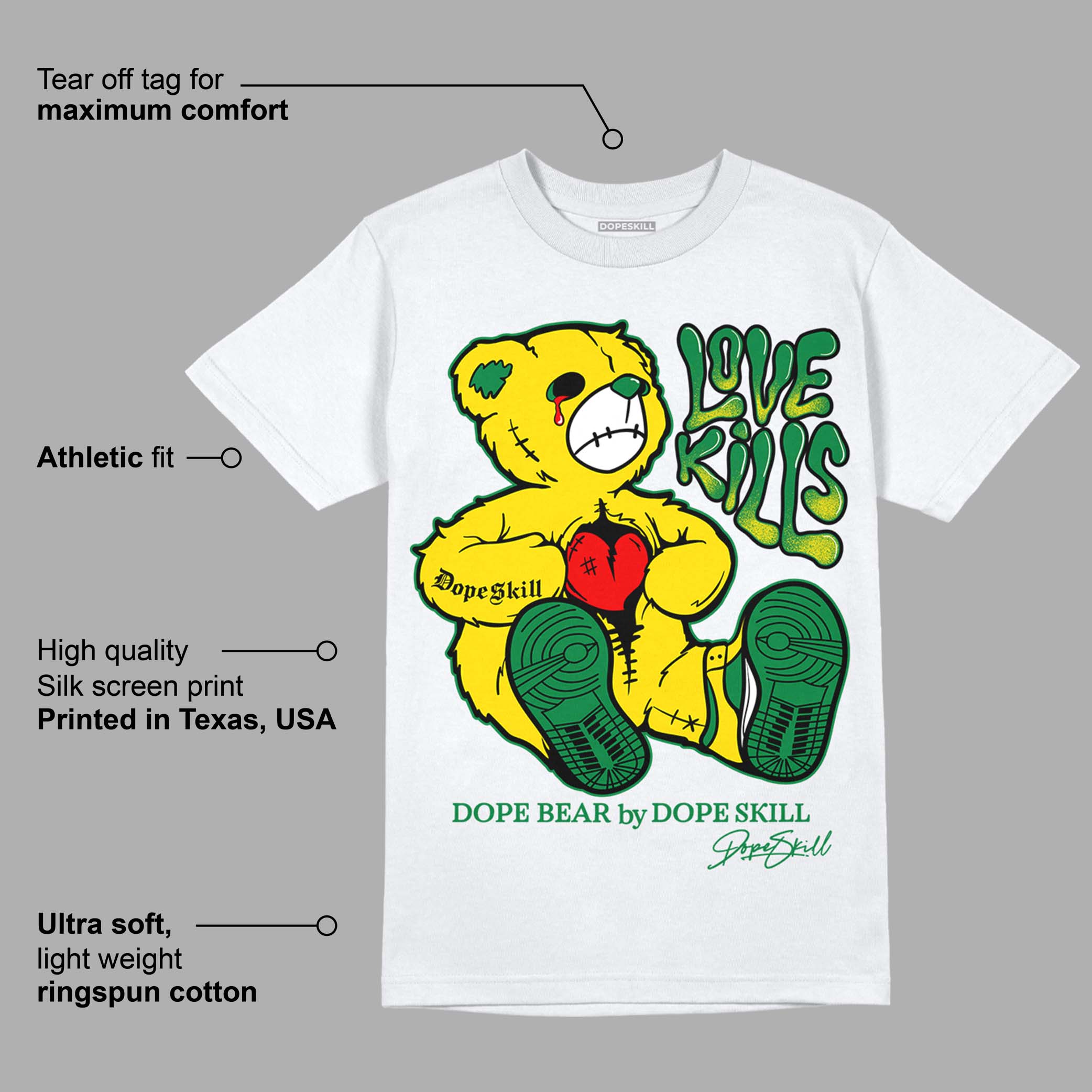 Dunk Low Reverse Brazil superstreetwear T-Shirt Love Kills Graphic
