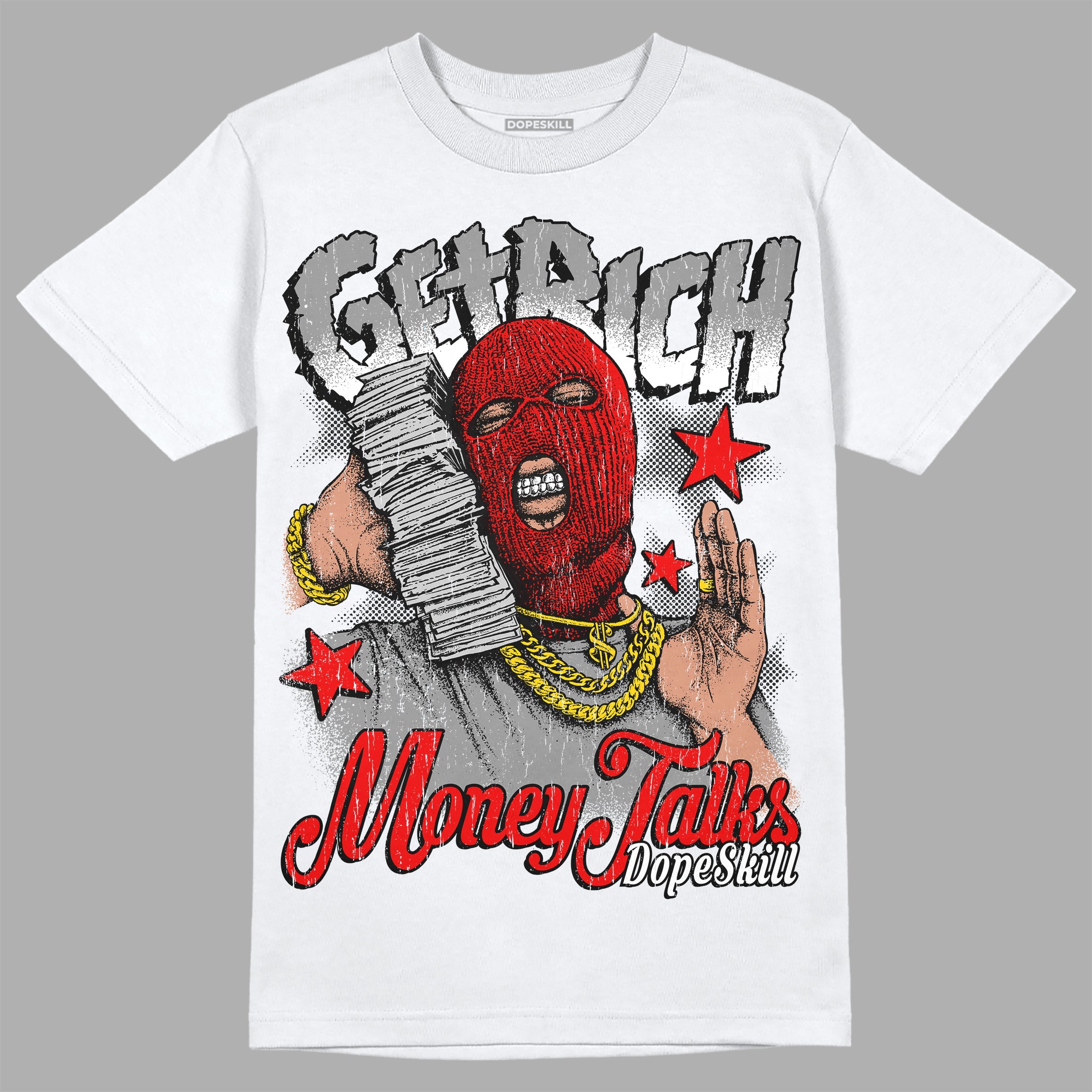 Dunk Low Panda White Black superstreetwear T-Shirt Get Rich Graphic