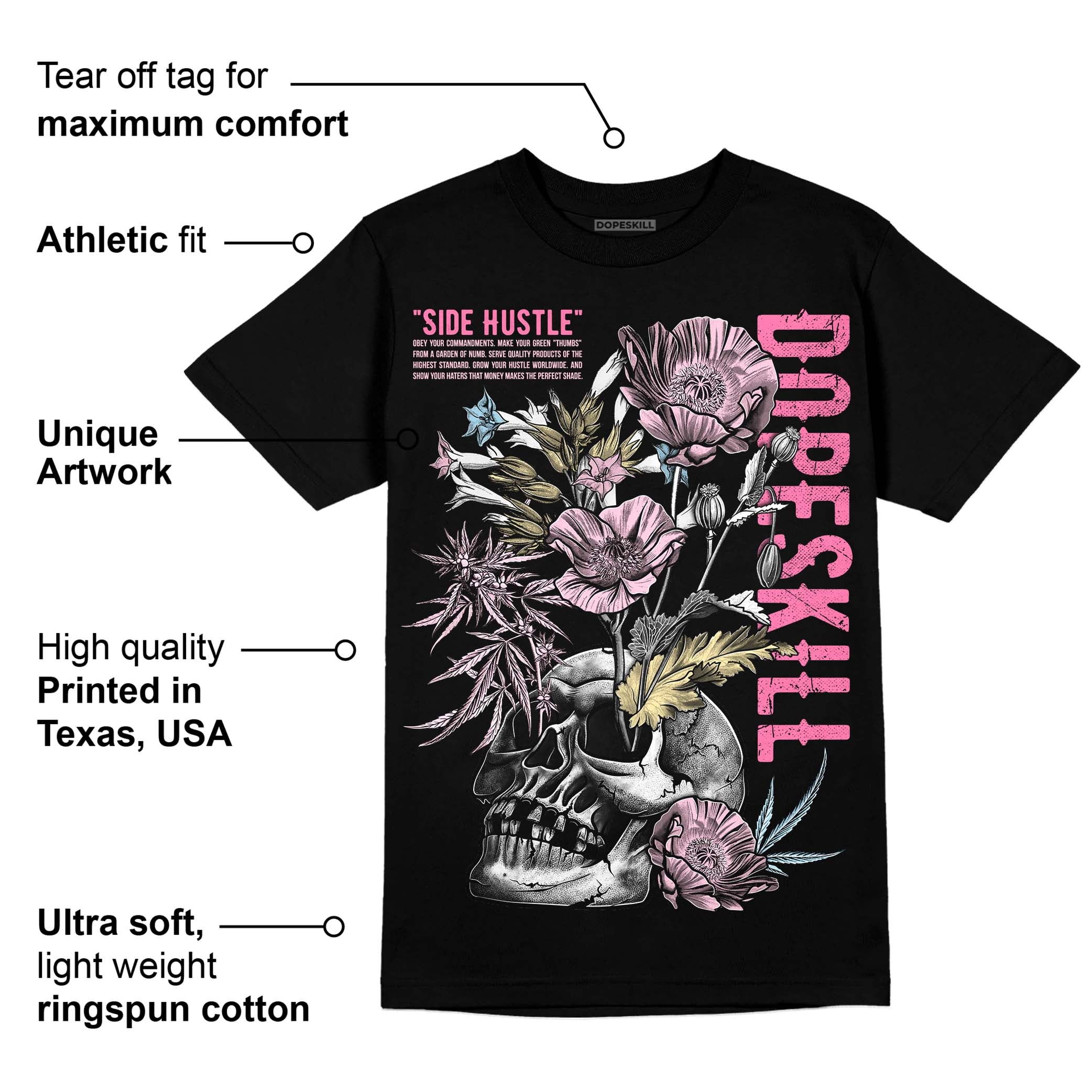 Dunk Low Pink Foam superstreetwear T-Shirt Side Hustle Graphic