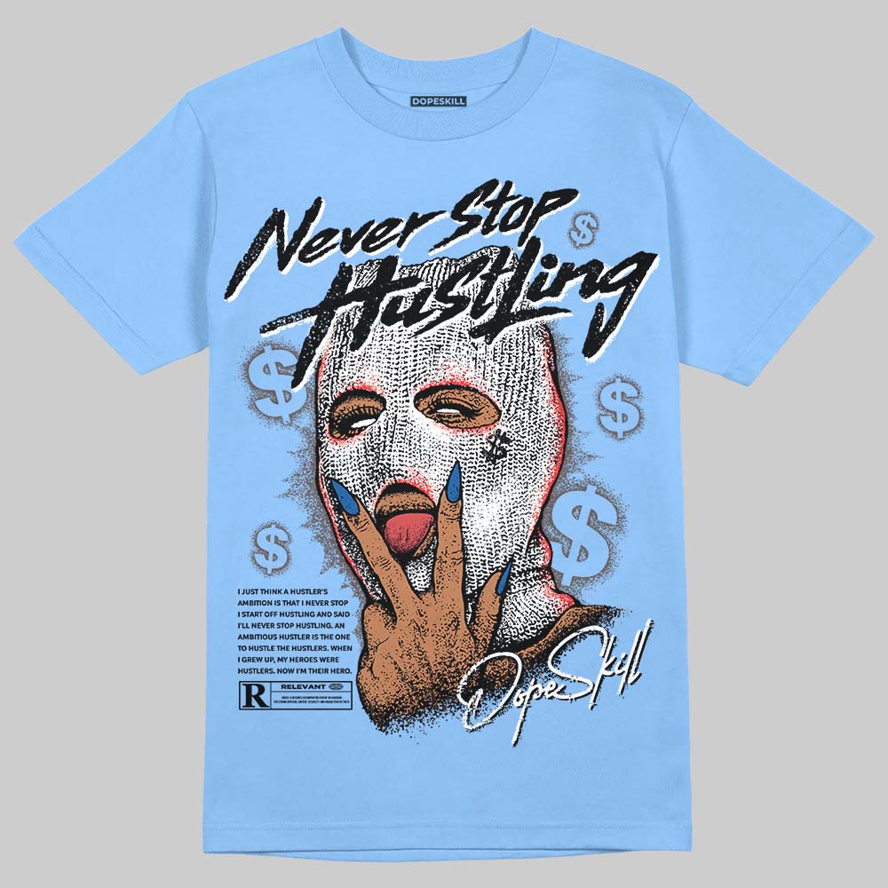 Handball Spezial Light Blue superstreetwear T-Shirt Never Stop Hustling Graphic