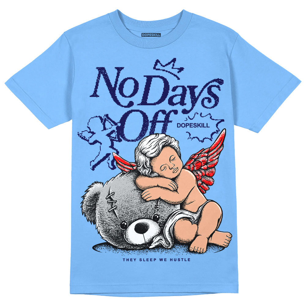 Powder Blue 9s superstreetwear Sky Blue T-shirt New No Days Off Graphic