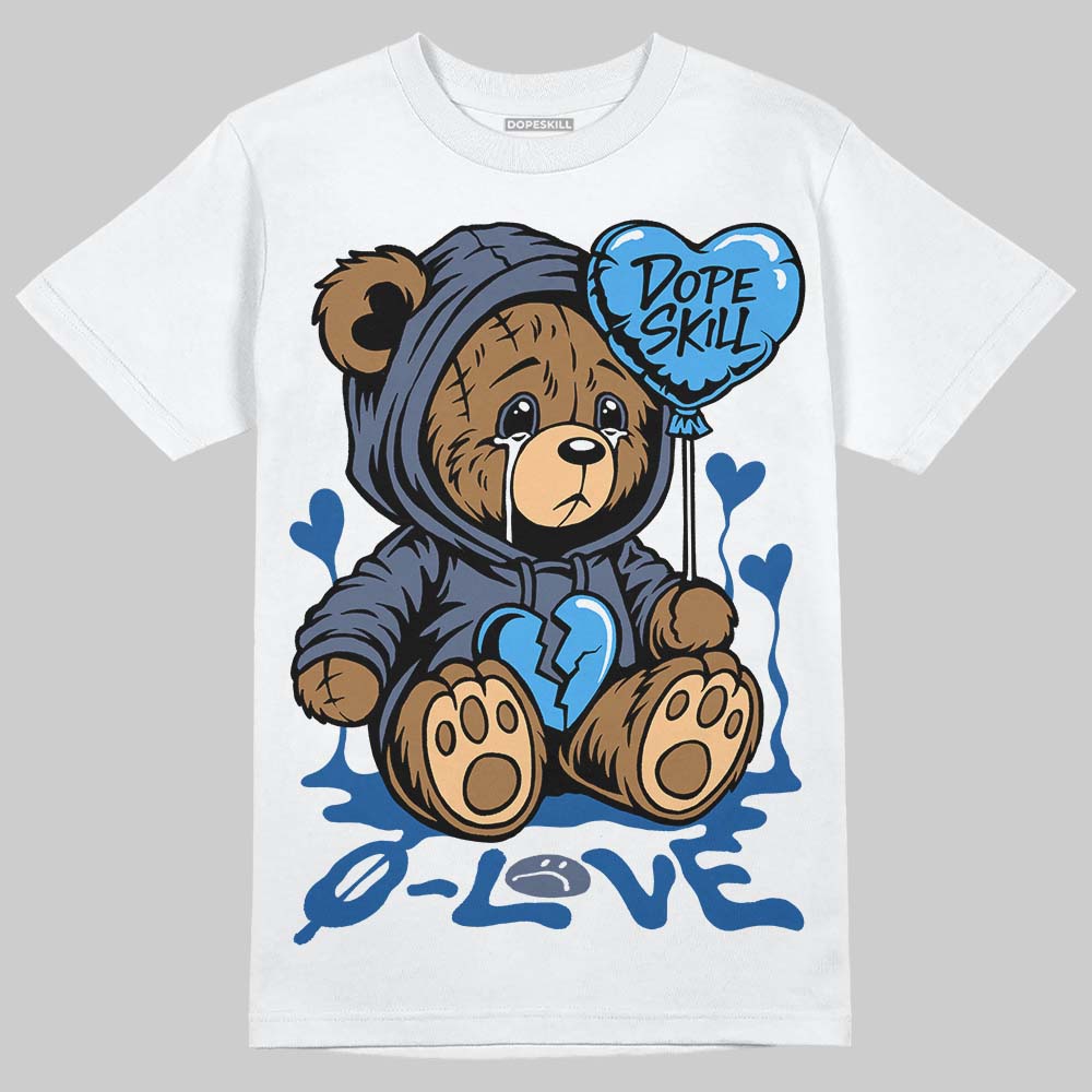 Diffused Blue 11s superstreetwear T-Shirt Broken Bear Graphic