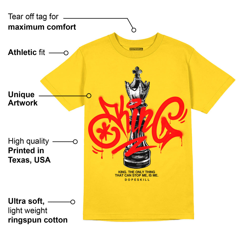 Yellow Ochre 6s superstreetwear Yellow T-shirt King Chess Graphic