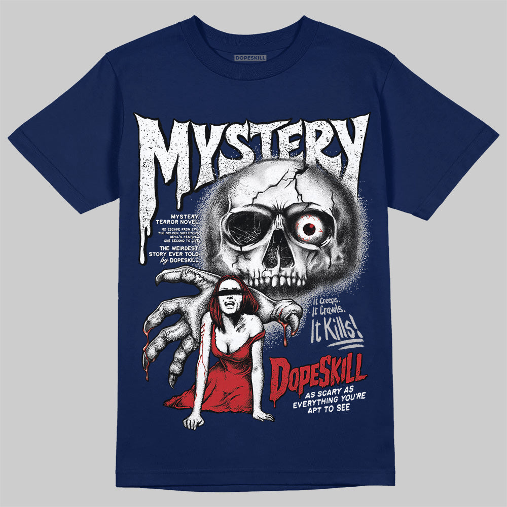 Summit White Navy 4s superstreetwear T-Shirt Mystery Ghostly Grasp Graphic