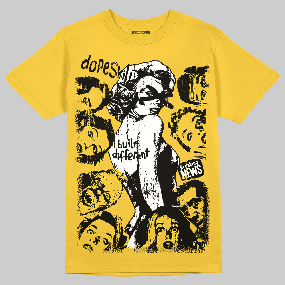 Yellow Collection superstreetwear T-Shirt Built Different Graphic