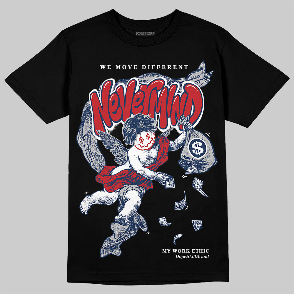 Summit White Navy 4s superstreetwear T-Shirt Nevermind Graphic