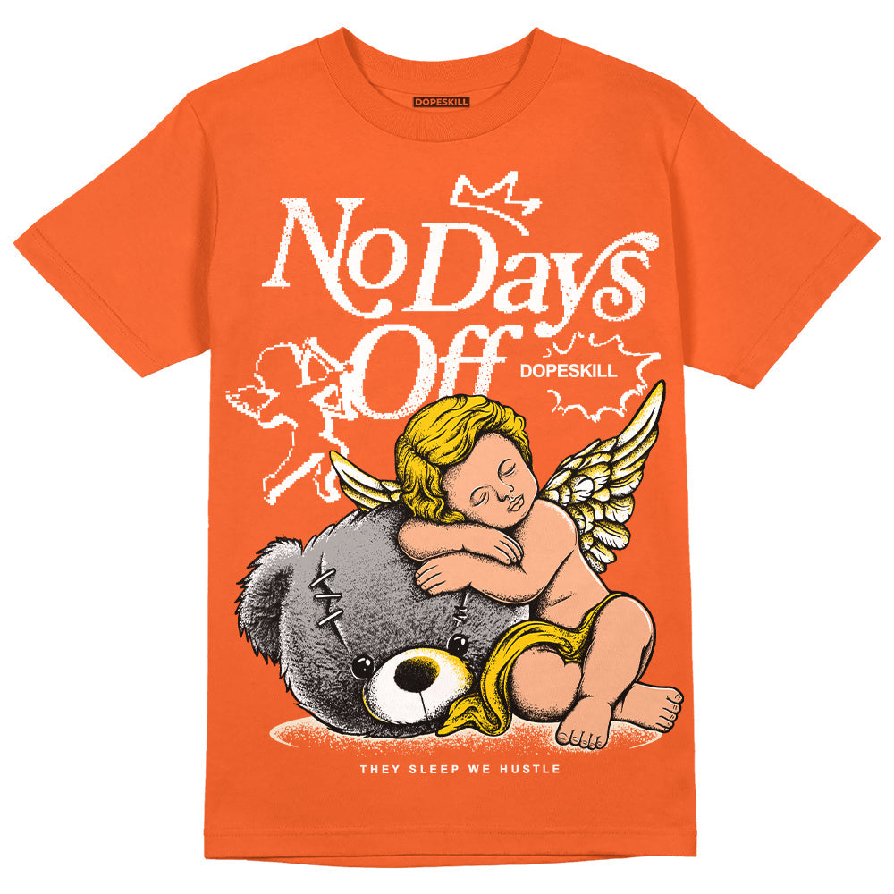 Georgia Peach 3s superstreetwear Orange T-shirt New No Days Off Graphic