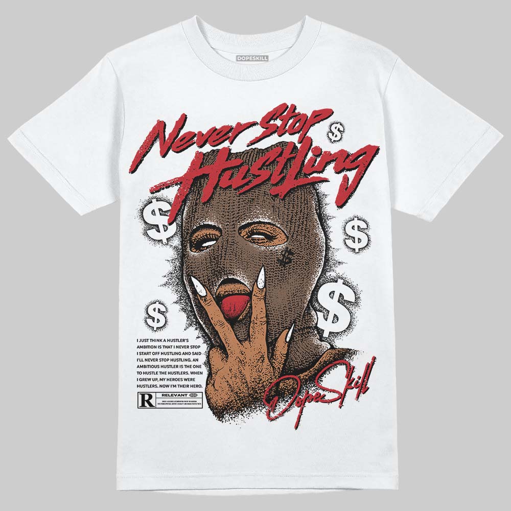 Olive 9s superstreetwear T-Shirt Never Stop Hustling Graphic