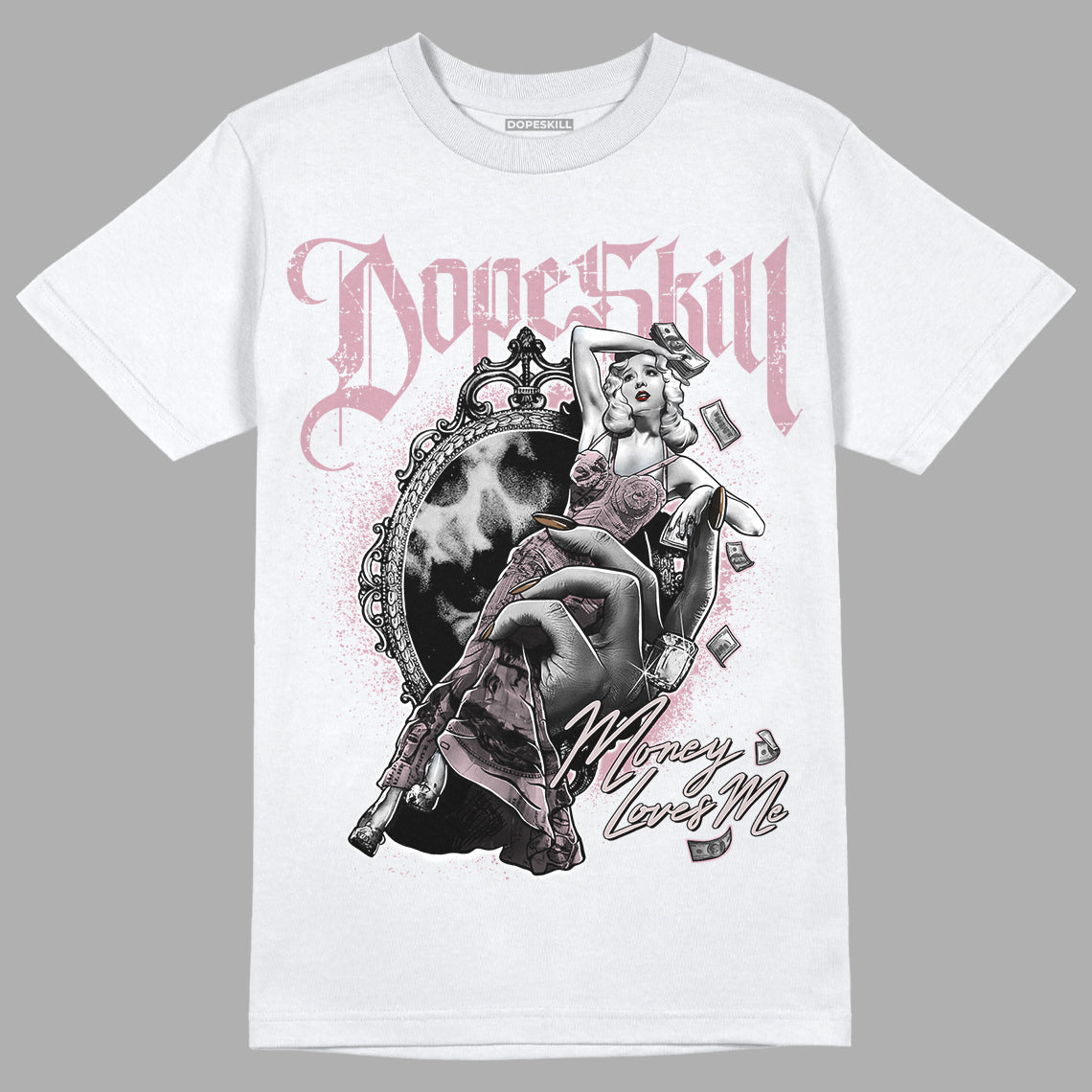 Dunk Low Teddy Bear Pink superstreetwear T-Shirt Money Loves Me Graphic
