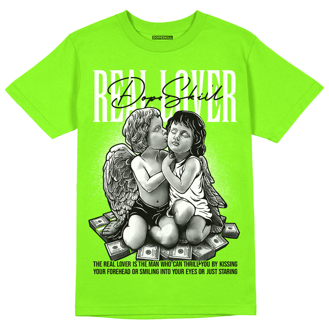Neon Green Collection superstreetwear Neon Green T-shirt Real Lover Graphic