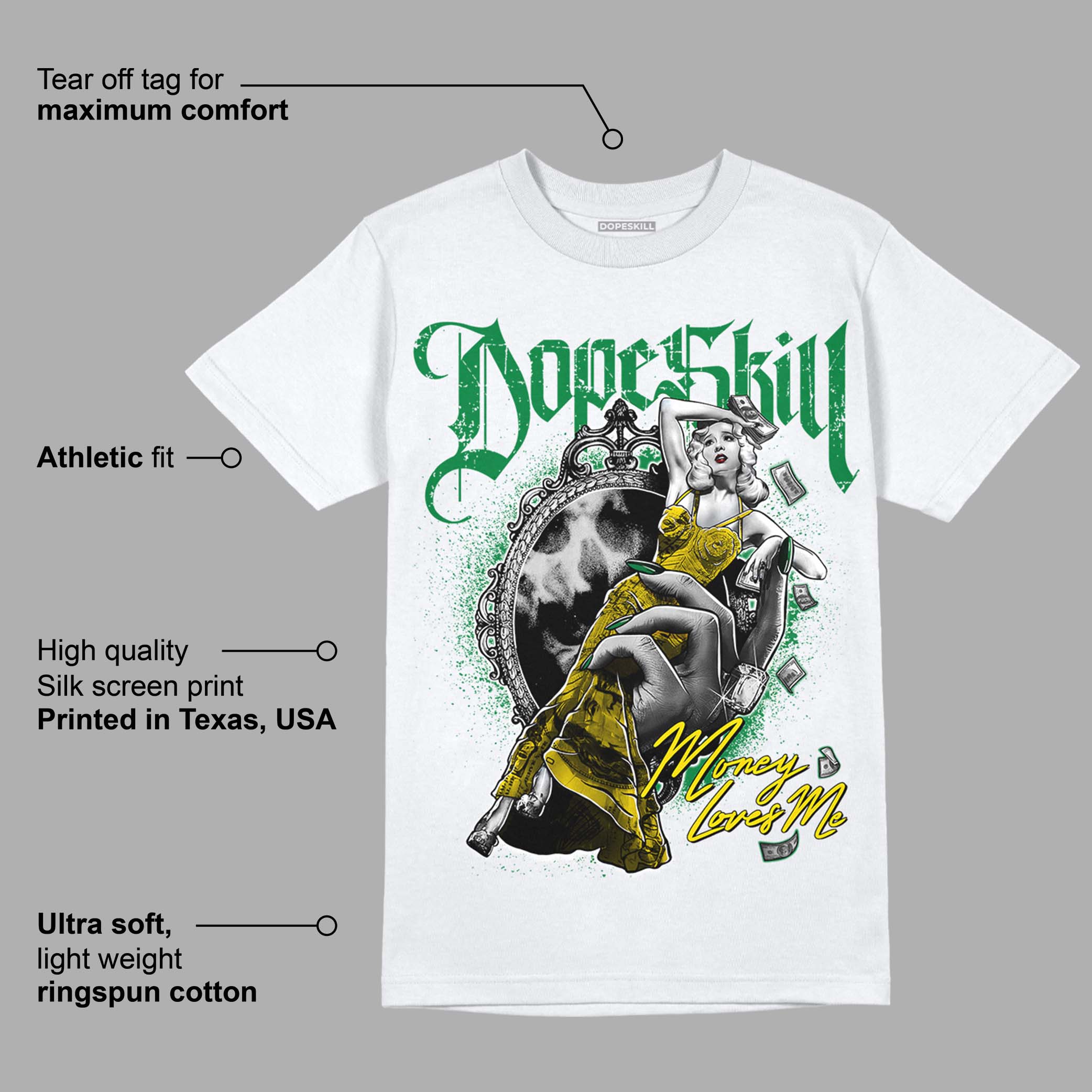 Dunk Low Reverse Brazil superstreetwear T-Shirt Money Loves Me Graphic