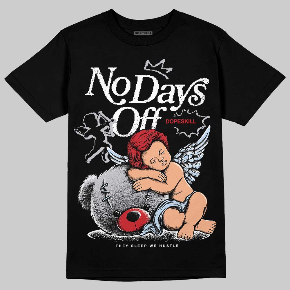 Black Metallic Reimagined 5s superstreetwear T-Shirt New No Days Off Graphic