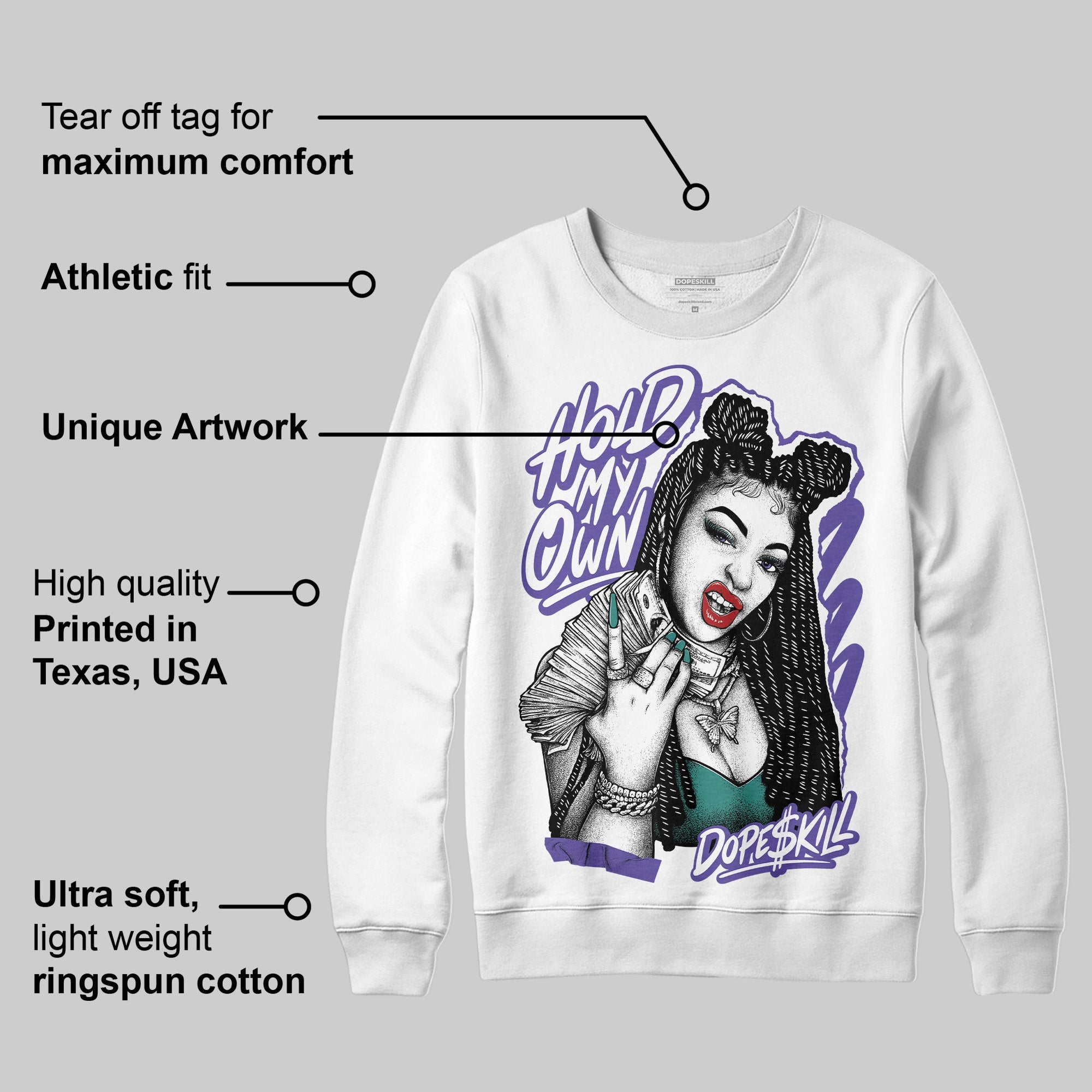 Grape 5s superstreetwear Sweatshirt New H.M.O Graphic
