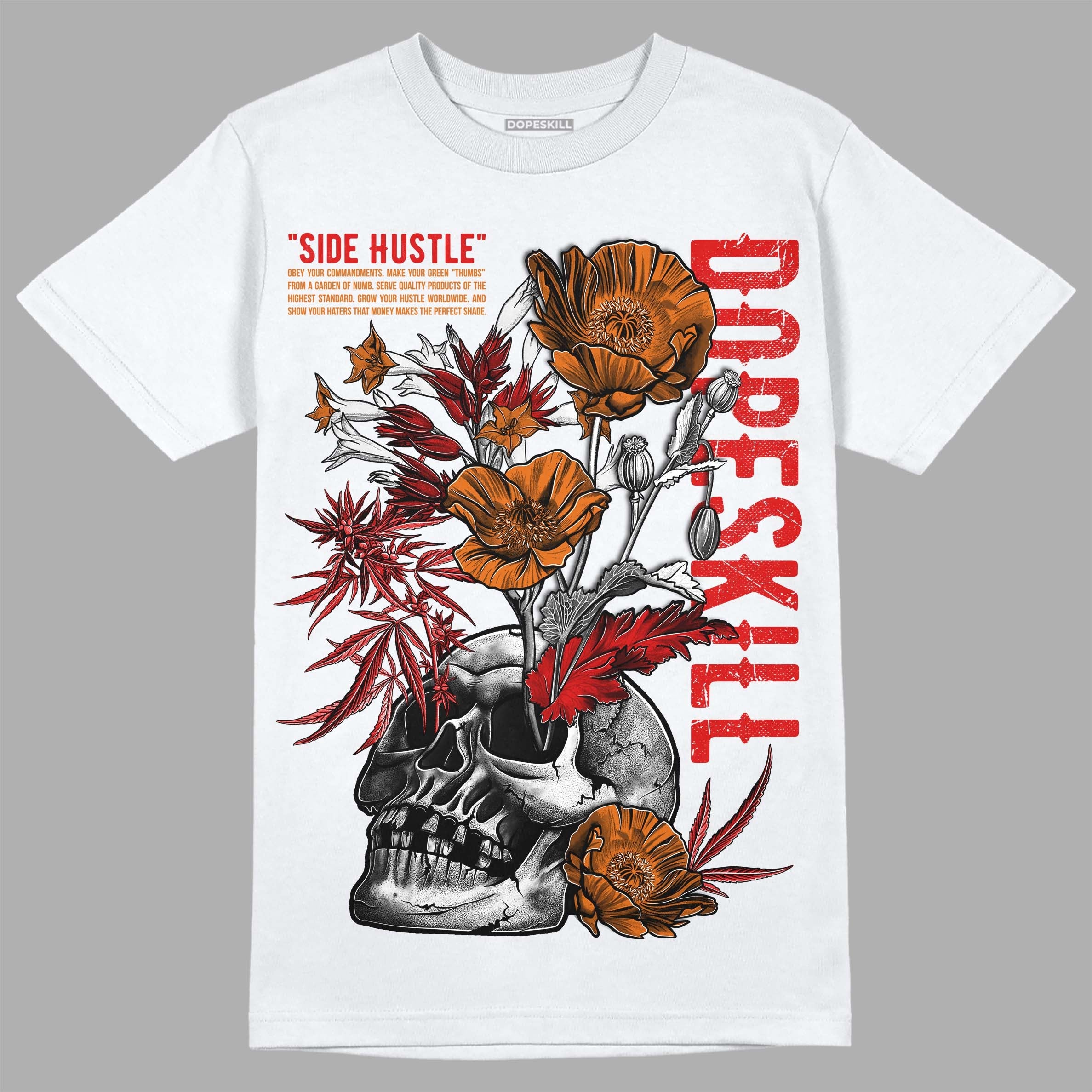 Fire Red 3s superstreetwear T-Shirt Side Hustle Graphic