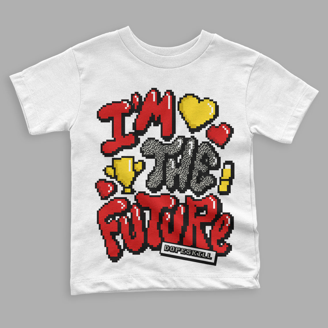 Fire Red 3s superstreetwear Toddler Kids T-shirt I'm The Future Graphic