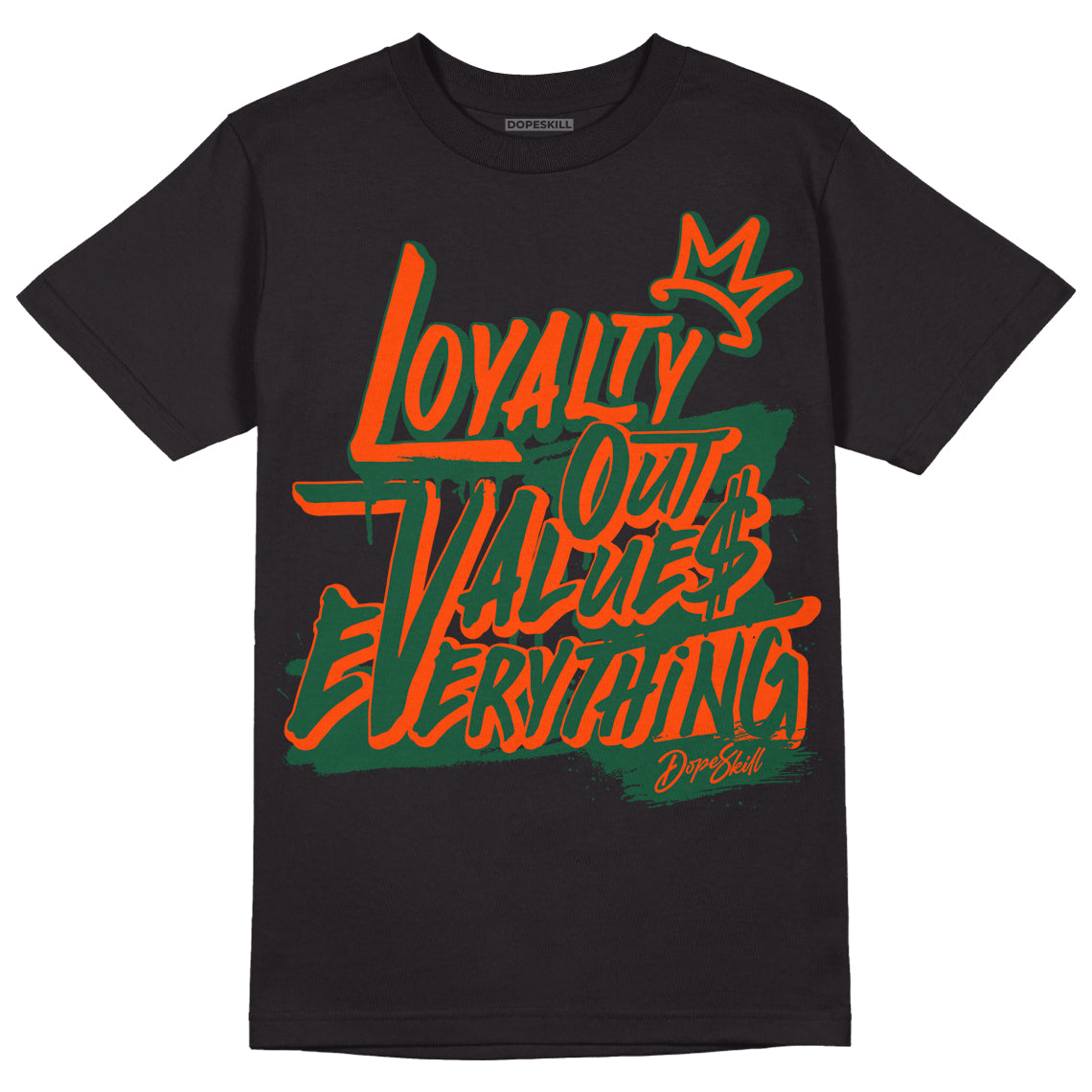Dunk Low Team Dark Green Orange superstreetwear T-Shirt LOVE Graphic