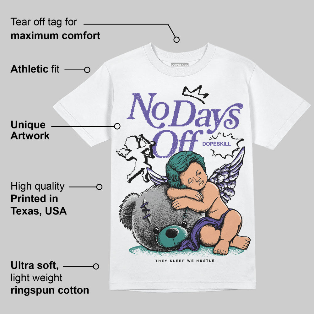 Grape 5s superstreetwear T-Shirt New No Days Off Graphic