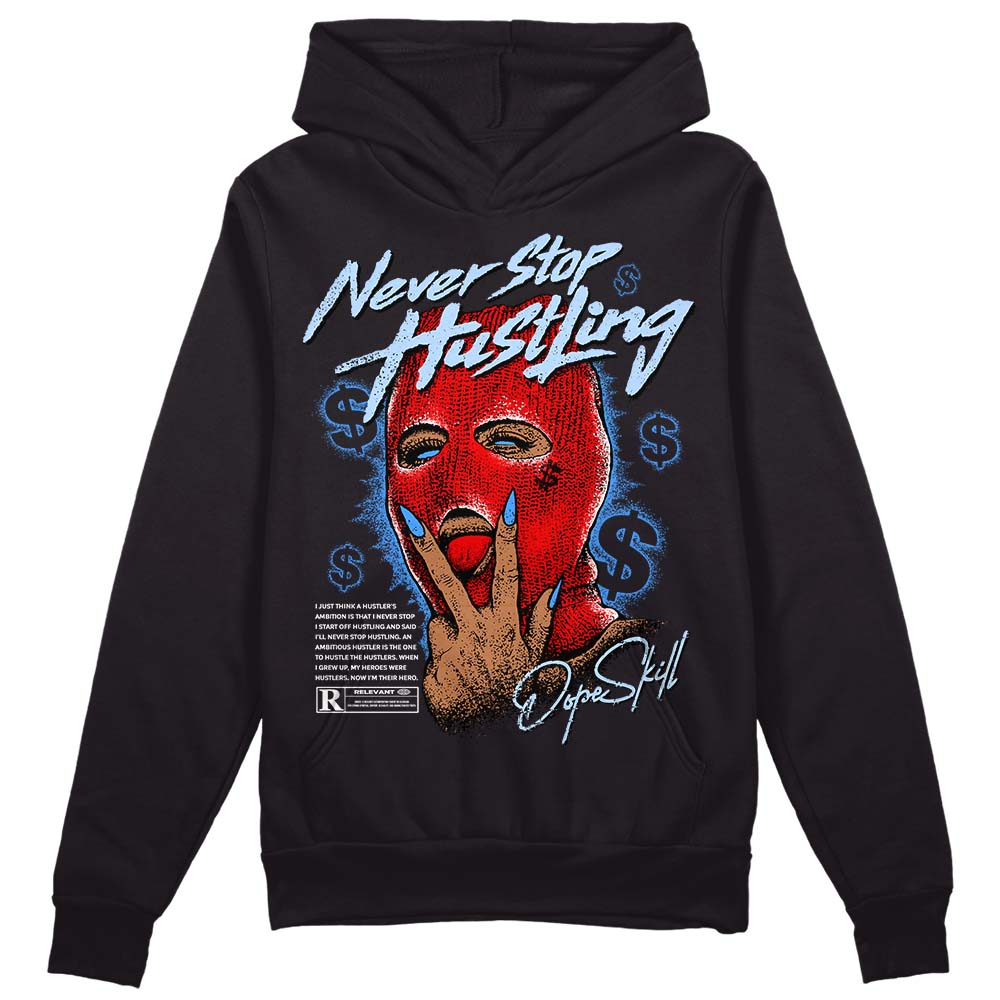 Cherry 11s superstreetwear Hoodie Sweatshirt Never Stop Hustling Graphic