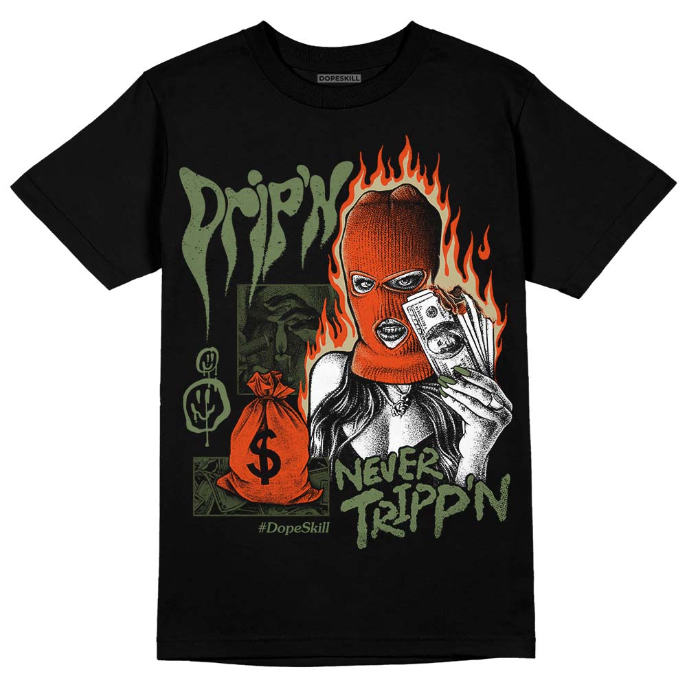 Olive Collection superstreetwear T-Shirt Drip'n Never Tripp'n Graphic