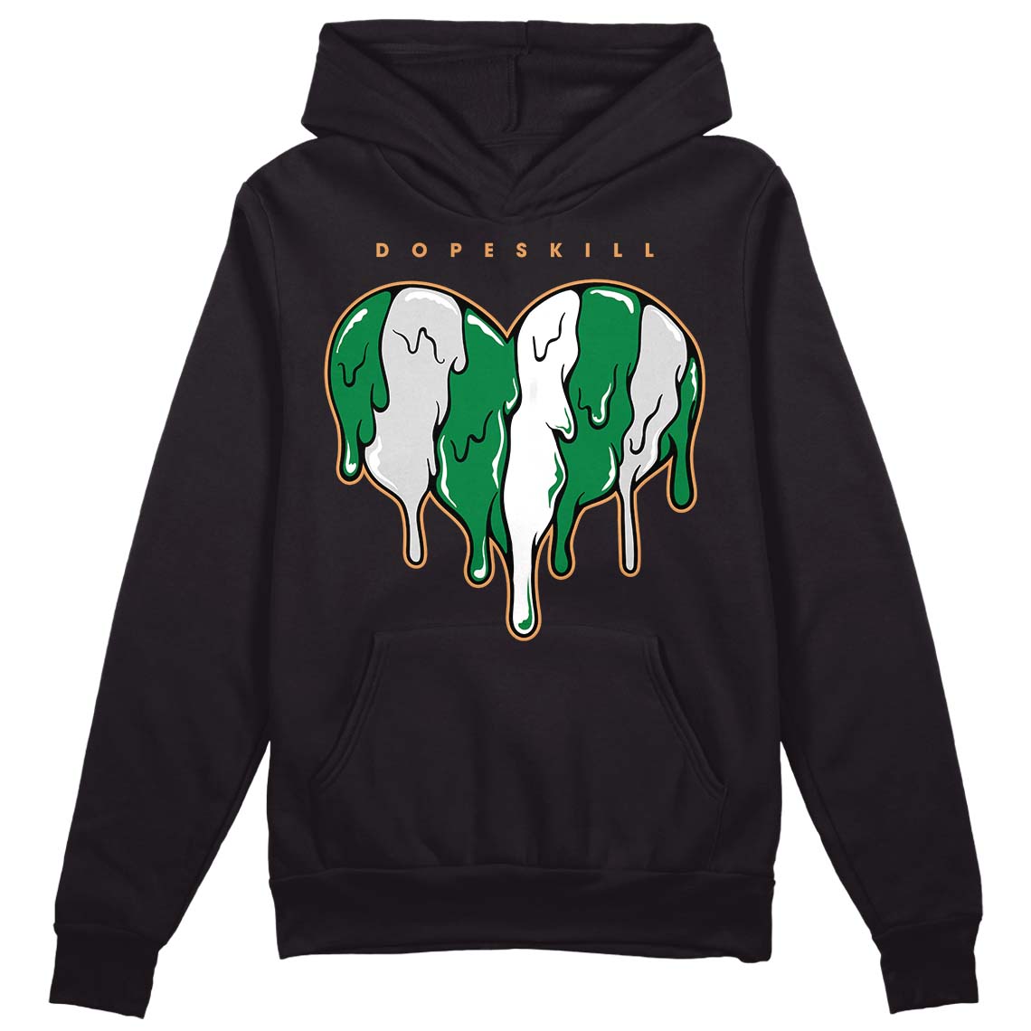 Pine Green 4s superstreetwear Hoodie Sweatshirt Slime Drip Heart Graphic