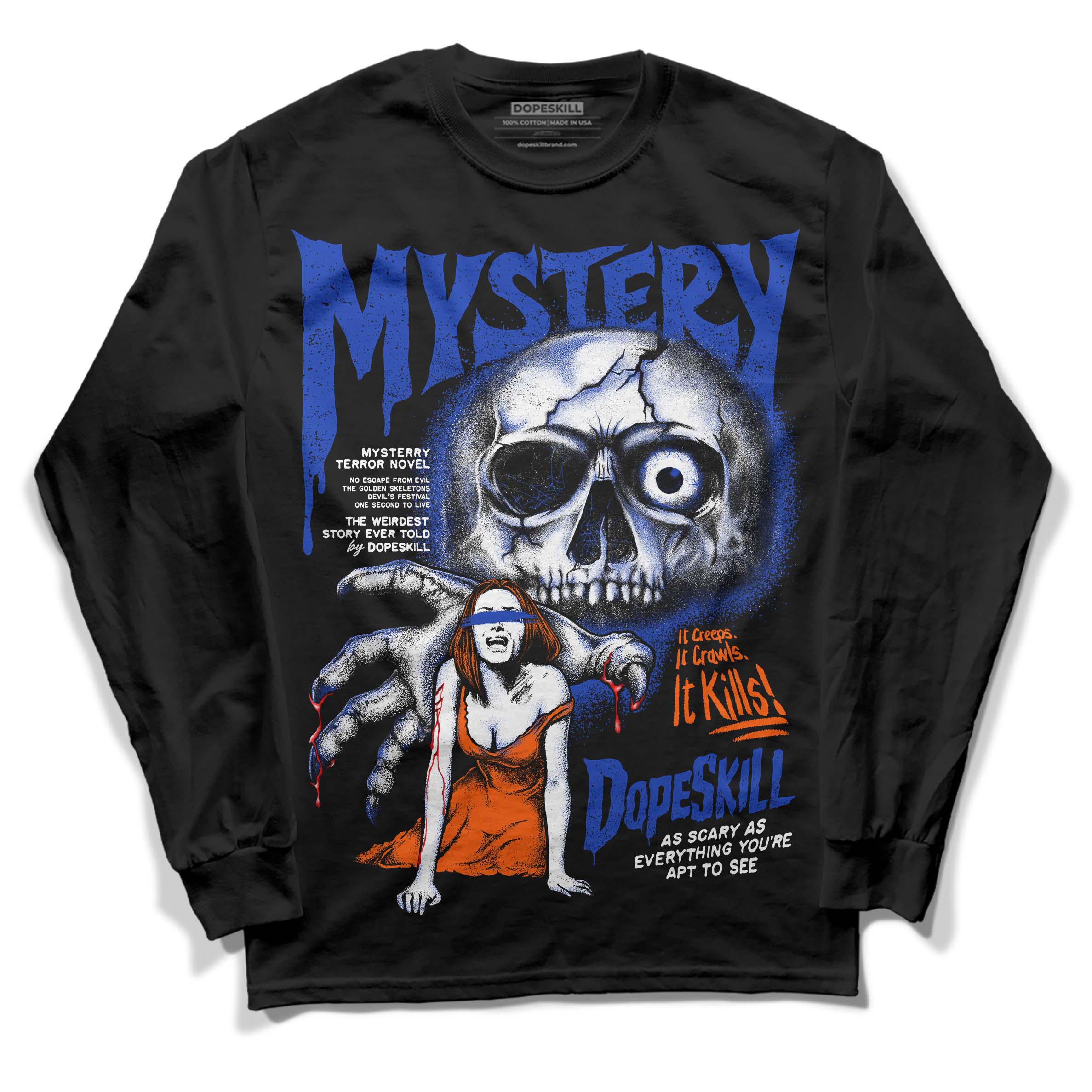 Dunk Low Futura Orange Blaze superstreetwear Long Sleeve T-Shirt Mystery Ghostly Grasp Graphic
