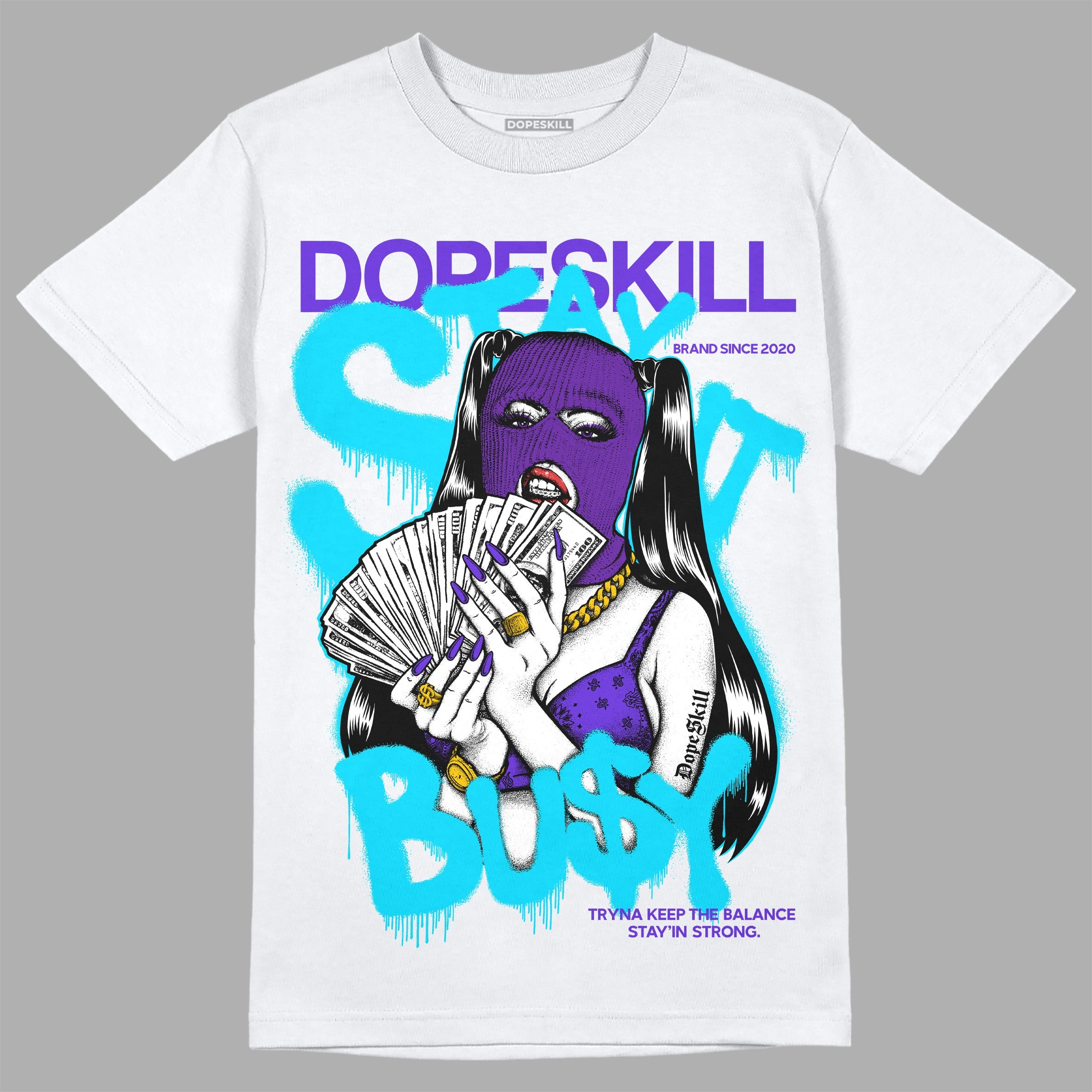 Aqua 6s superstreetwear T-Shirt Stay It Busy Graphic