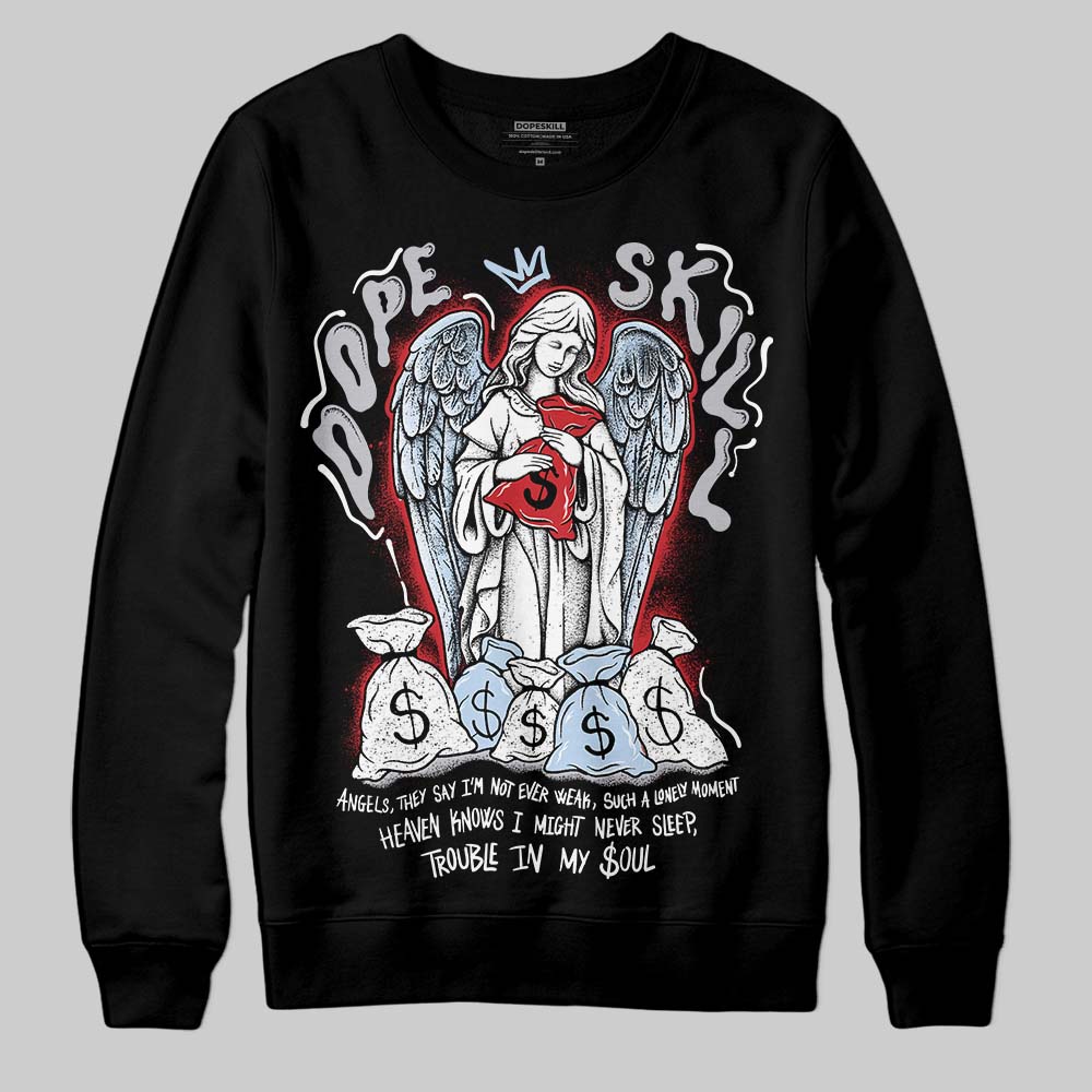 Black Metallic Reimagined 5s superstreetwear Sweatshirt Angels Graphic