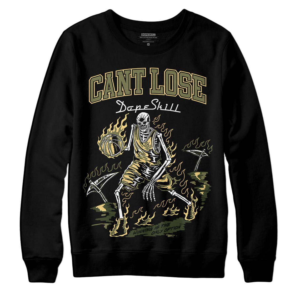 Craft Olive 4s superstreetwear Sweatshirt Cant Lose Graphic