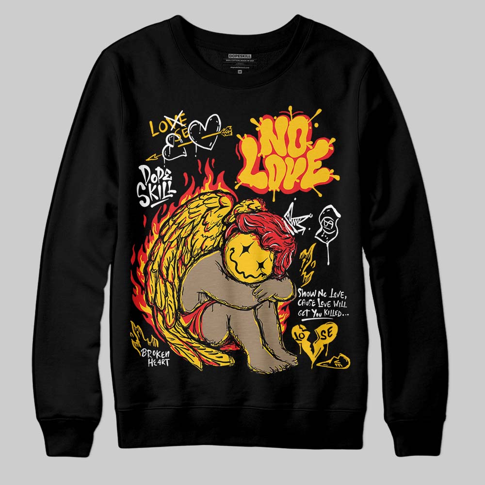 Yellow Collection superstreetwear Sweatshirt No Love Graphic