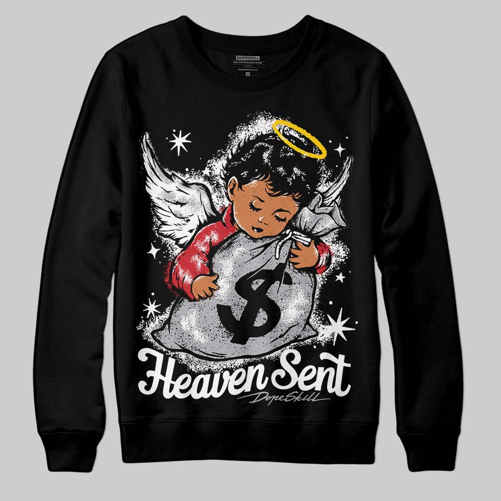 White Cement 4s superstreetwear Sweatshirt Heaven Sent Graphic