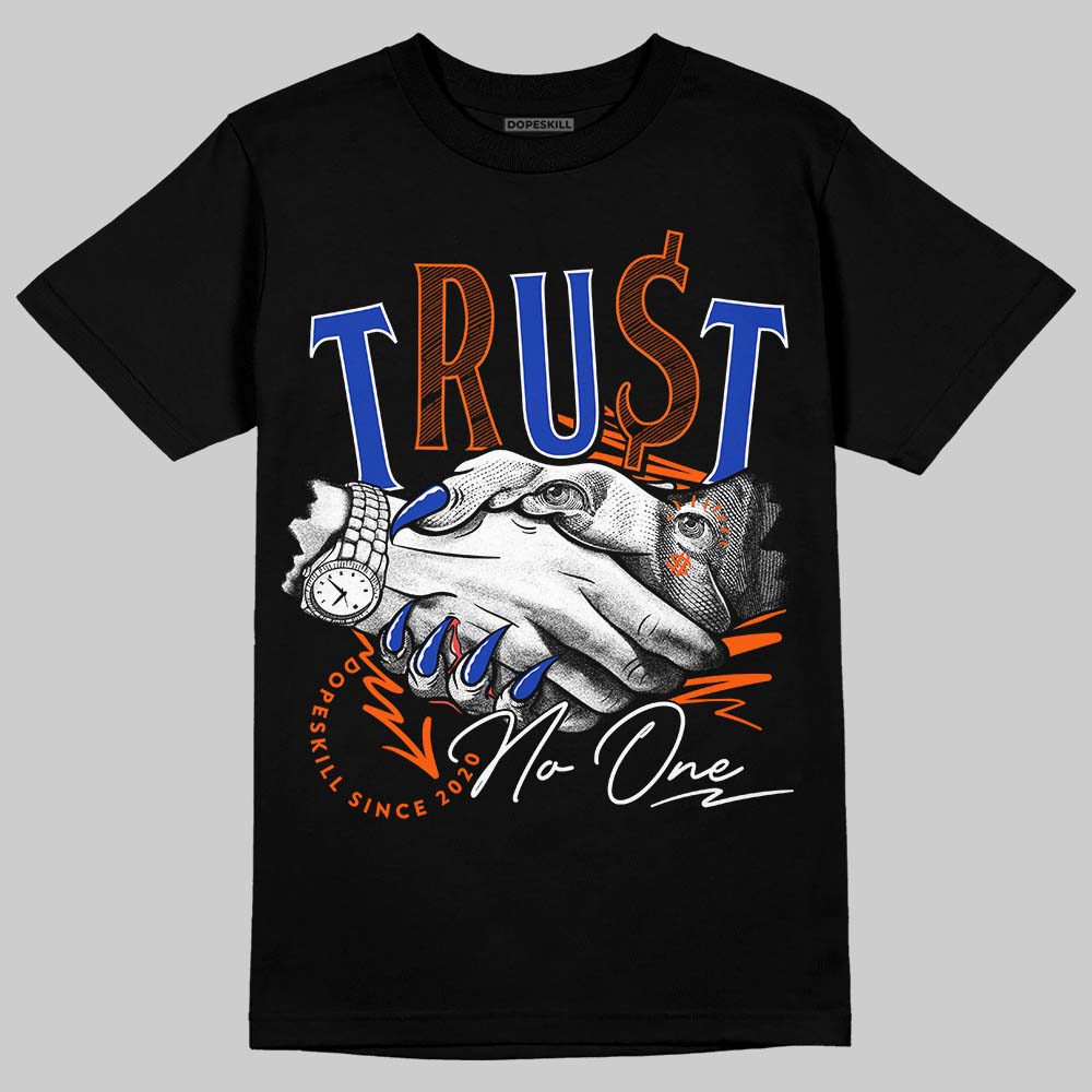 Dunk Low Futura Orange Blaze superstreetwear T-Shirt Trust No One Graphic