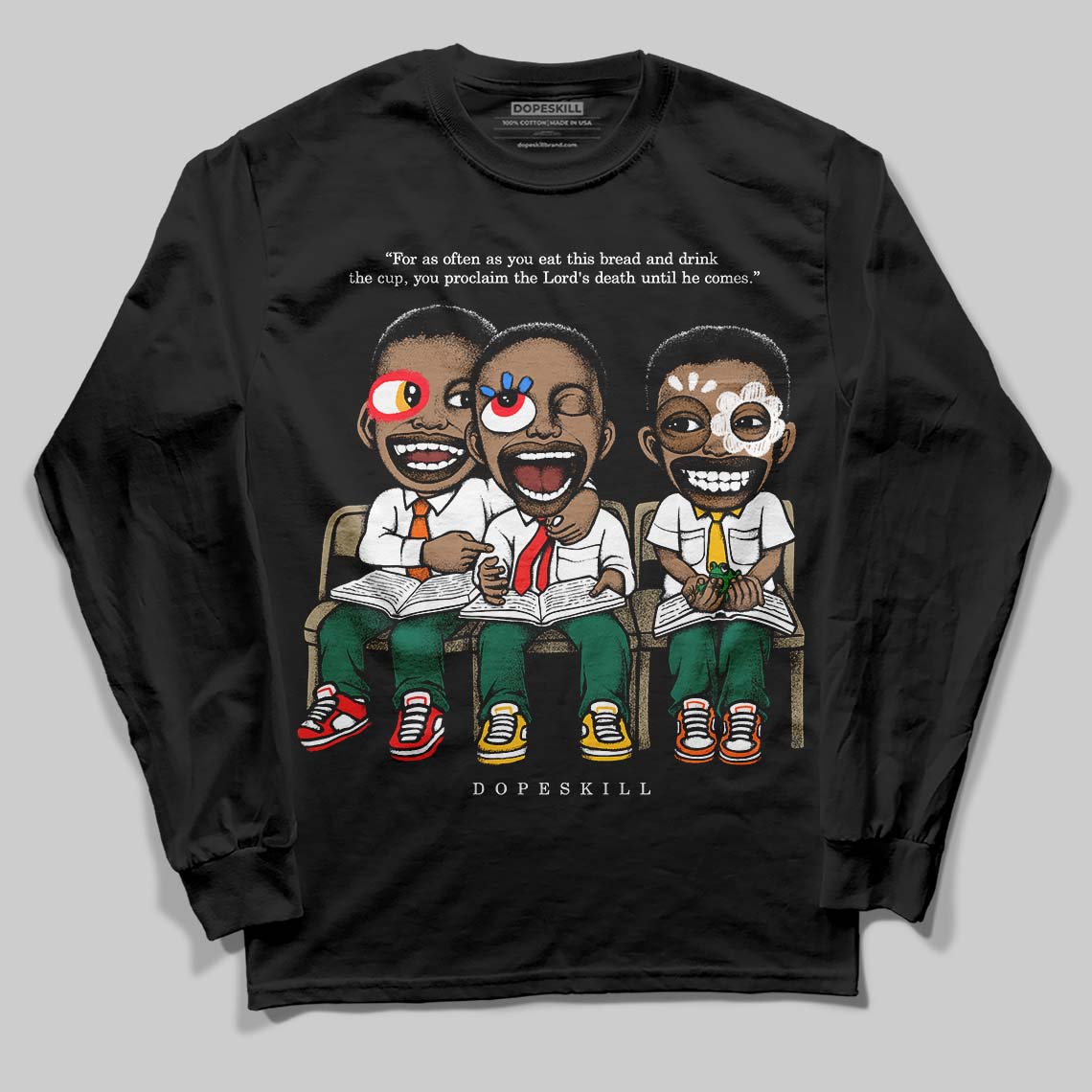 Oxidized Green 4s superstreetwear Long Sleeve T-Shirt First Sunday Graphic