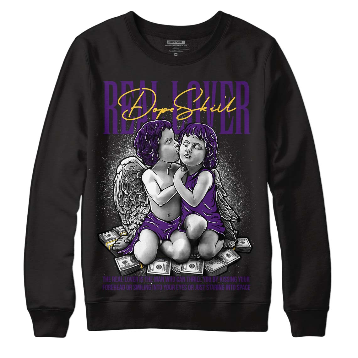 Field Purple 12s superstreetwear Sweatshirt Real Lover Graphic