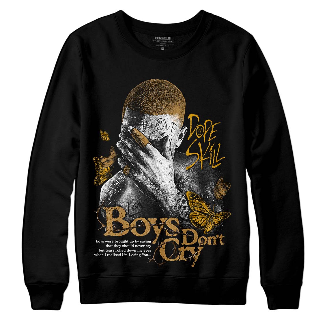 Wheat 13s superstreetwear Sweatshirt Boys Don't Cry Graphic