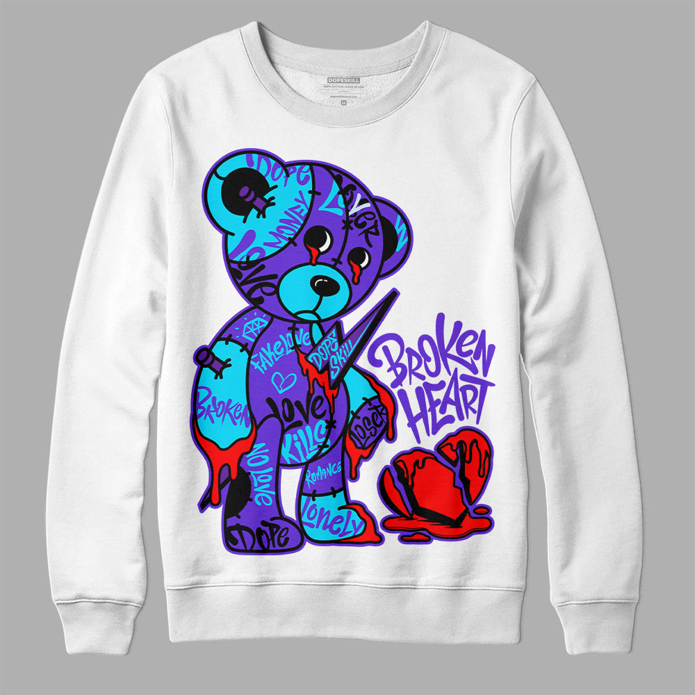 Aqua 6s superstreetwear Sweatshirt Broken Heart Graphic