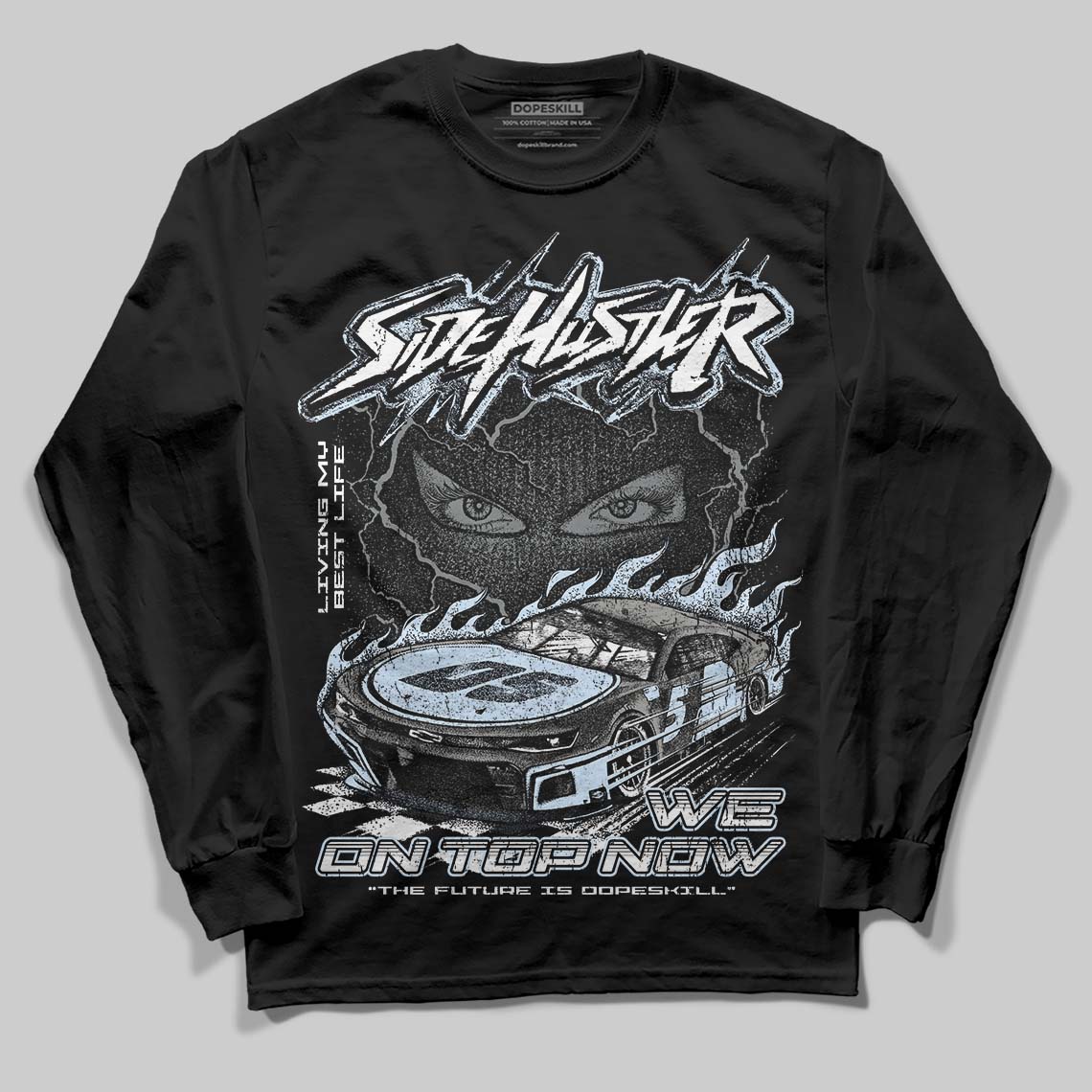 Cool Grey 9s superstreetwear Long Sleeve T-Shirt New Side Hustler Graphic