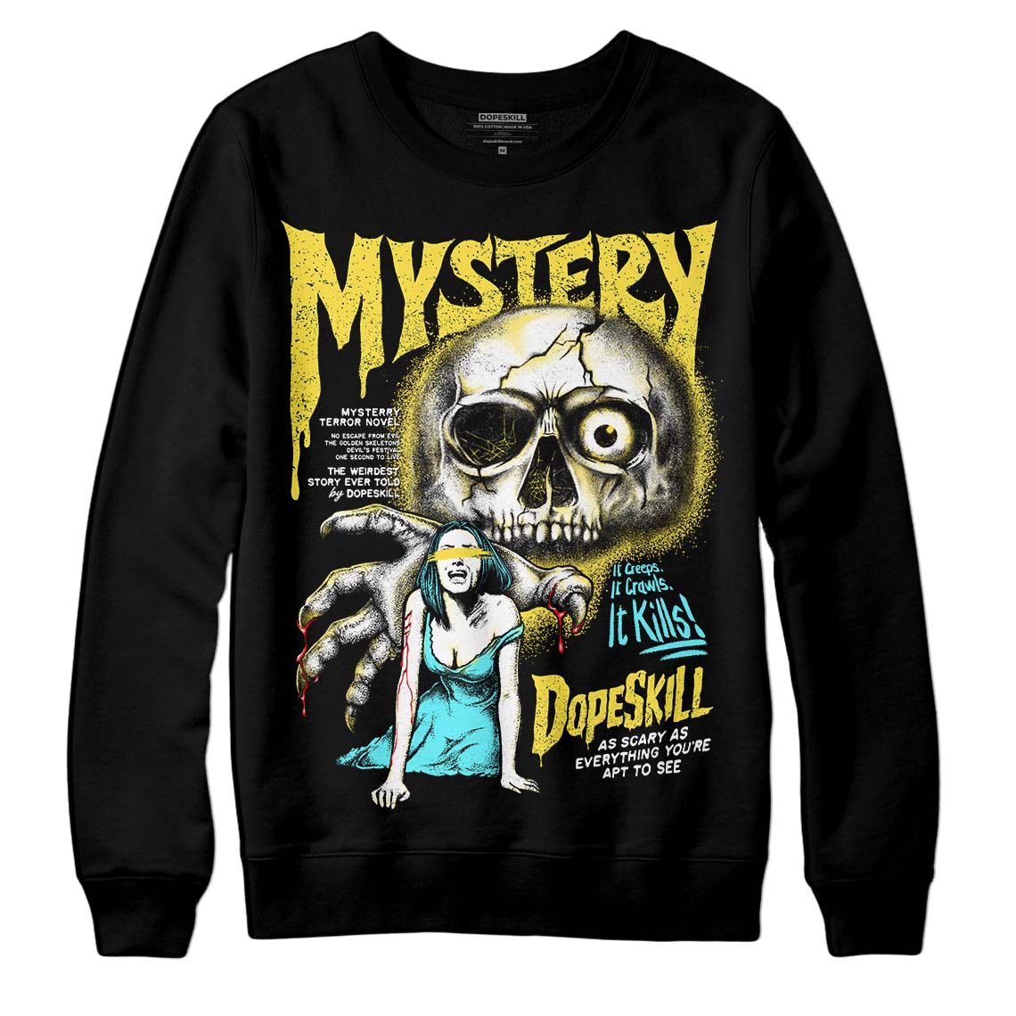 Aqua 5s superstreetwear Sweatshirt Mystery Ghostly Grasp Graphic