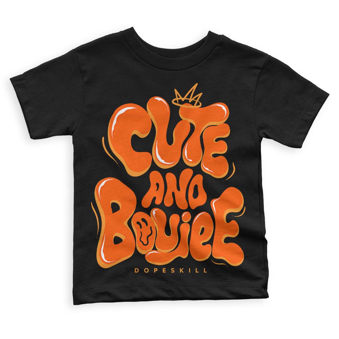 Brilliant Orange 12s superstreetwear Toddler Kids T-shirt Cute and Boujee Graphic