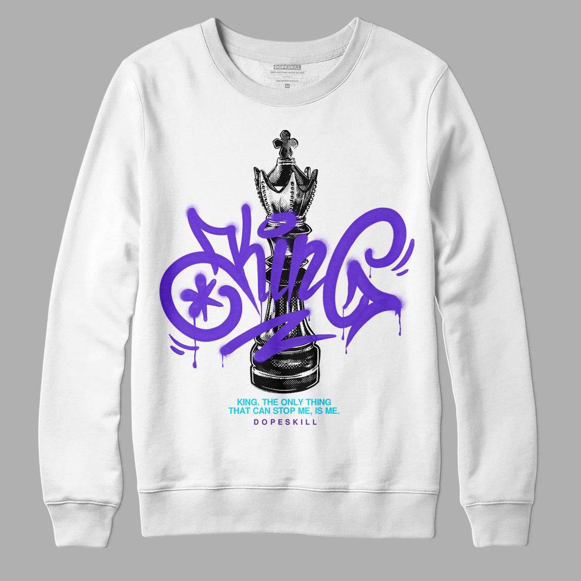 Aqua 6s superstreetwear Sweatshirt King Chess Graphic