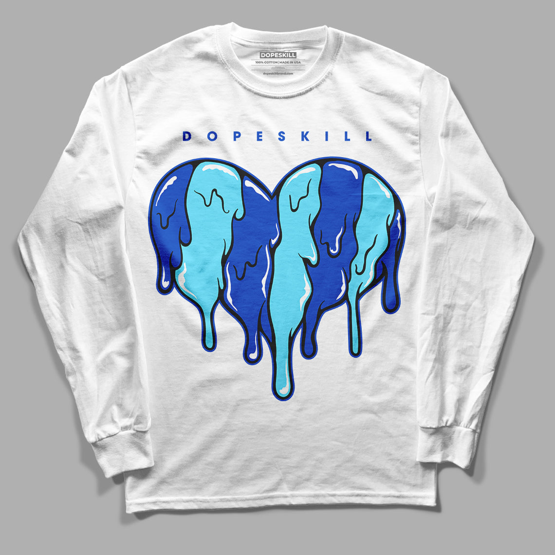 SB Dunk Argon superstreetwear Long Sleeve T-Shirt Slime Drip Heart Graphic