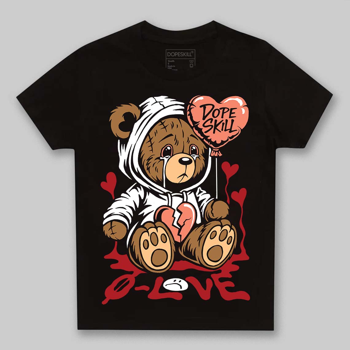 Rare Air Cinnabar 1s superstreetwear Toddler Kids T-shirt Broken Bear Graphic