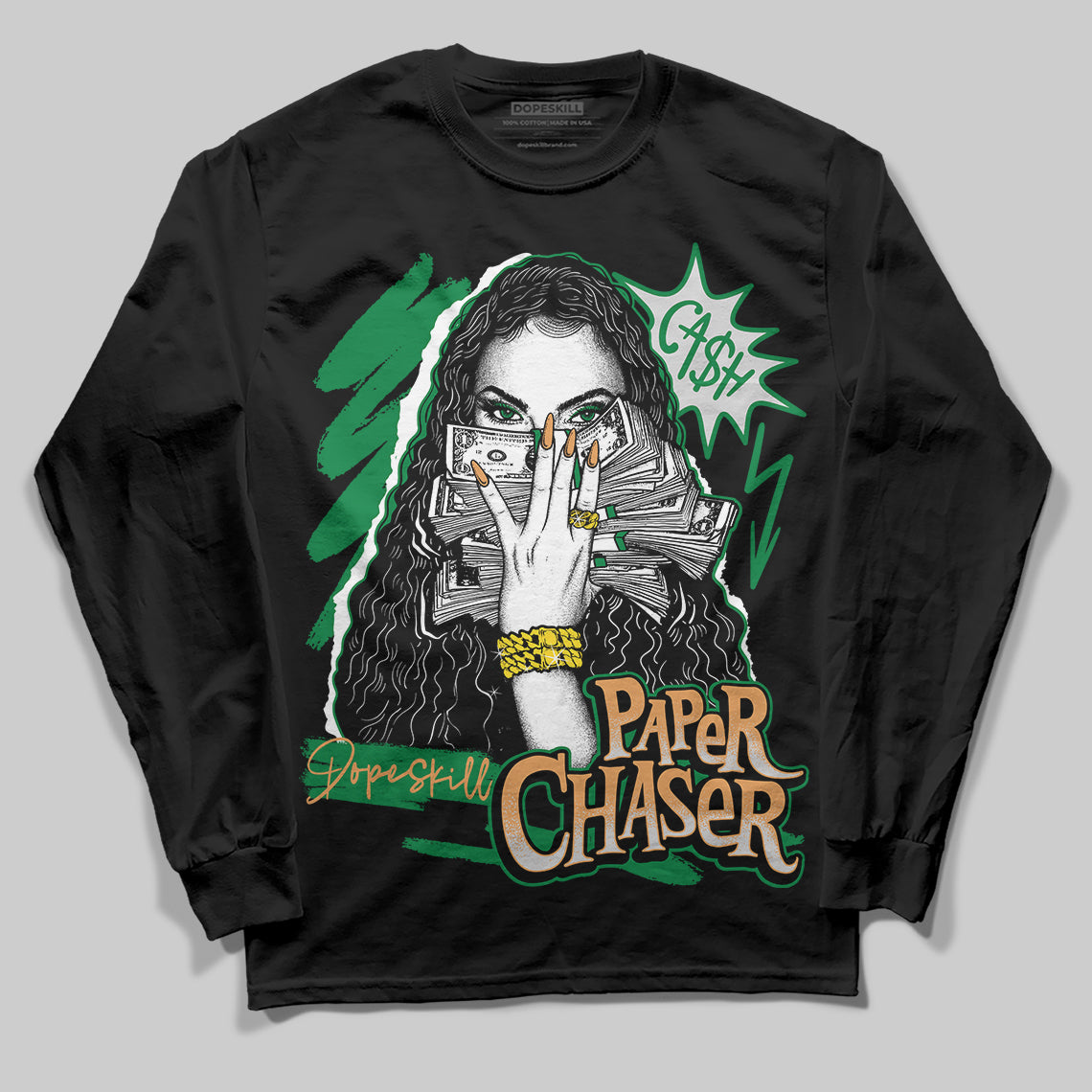 Pine Green 4s superstreetwear Long Sleeve T-Shirt NPC Graphic