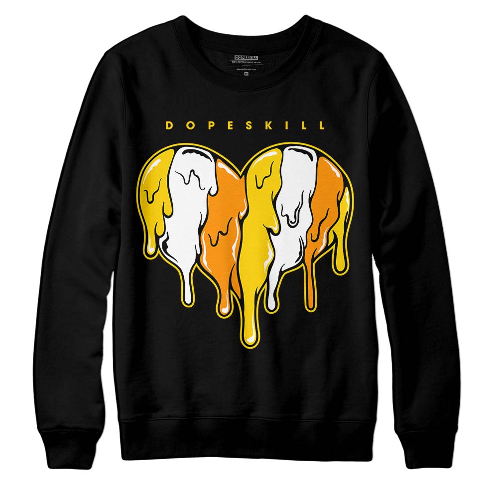 Yellow Ochre 6s superstreetwear Sweatshirt Slime Drip Heart Graphic