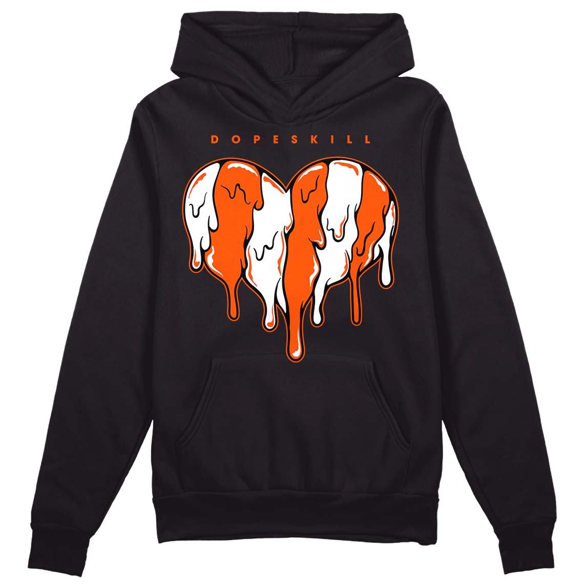 Orange Milk superstreetwear Hoodie Sweatshirt Slime Drip Heart Graphic