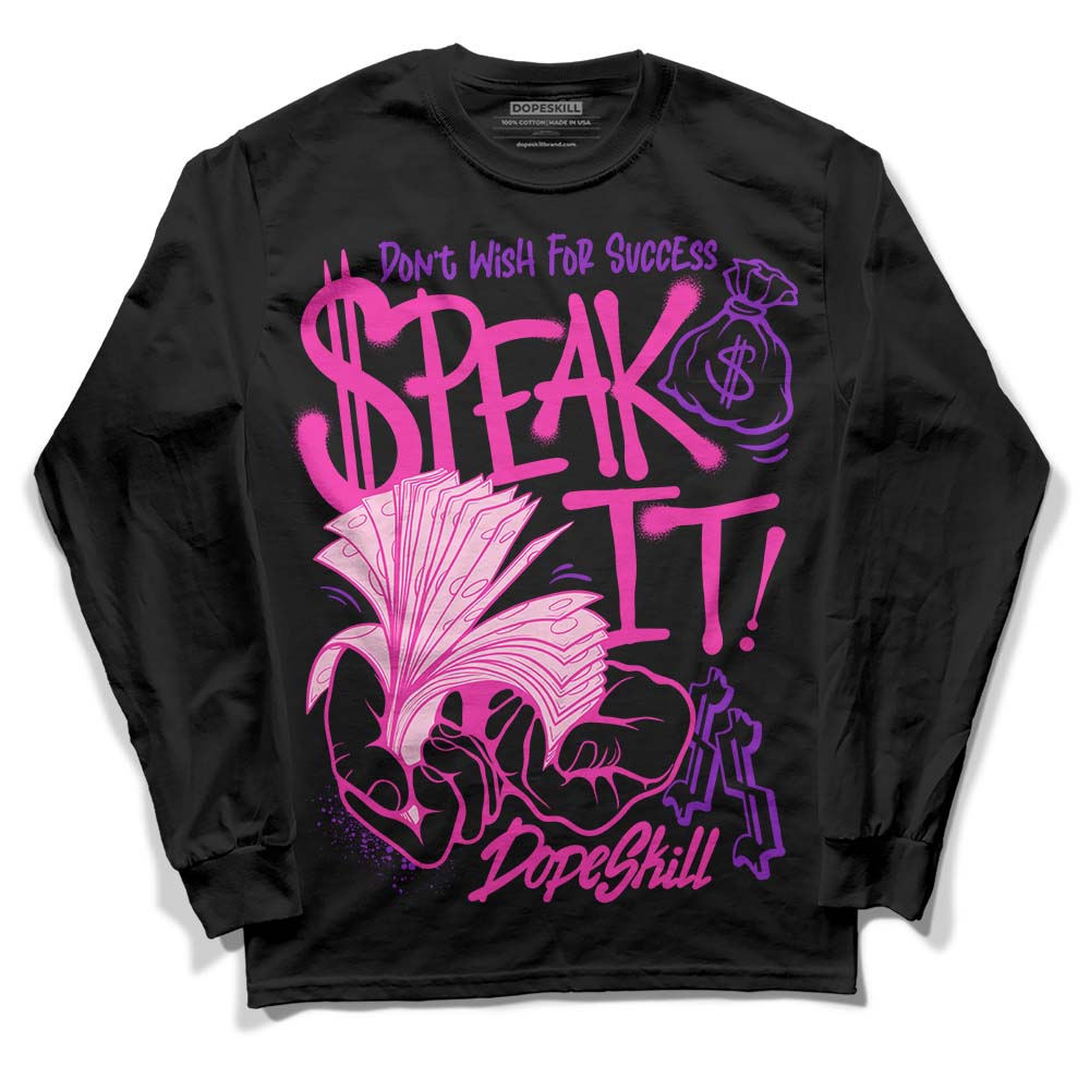 Pink Collection superstreetwear Long Sleeve T-Shirt Speak It Graphic