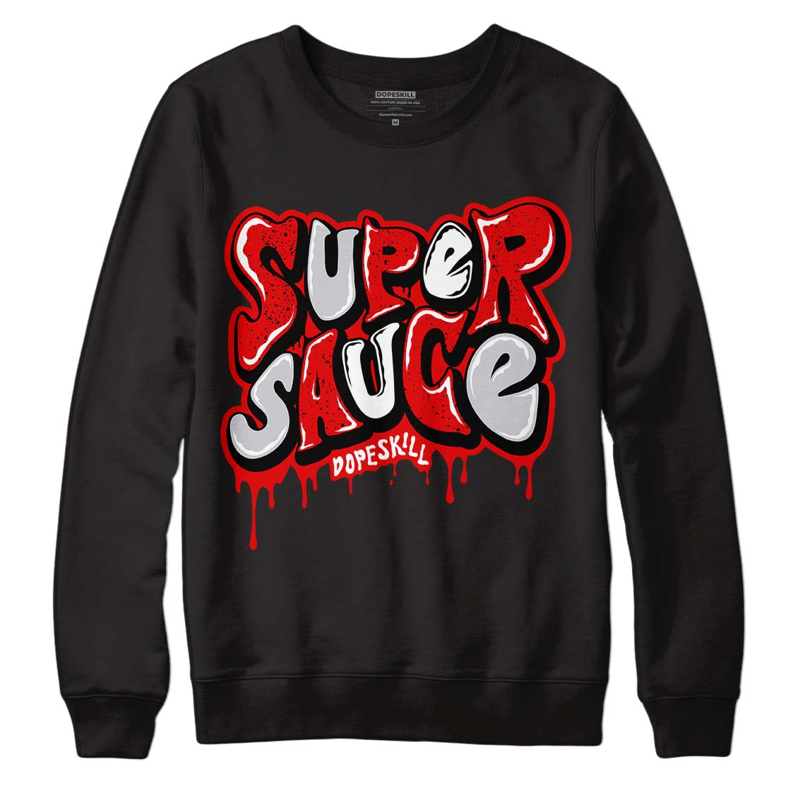 Red Cement 4S superstreetwear Sweatshirt Super Sauce Graphic
