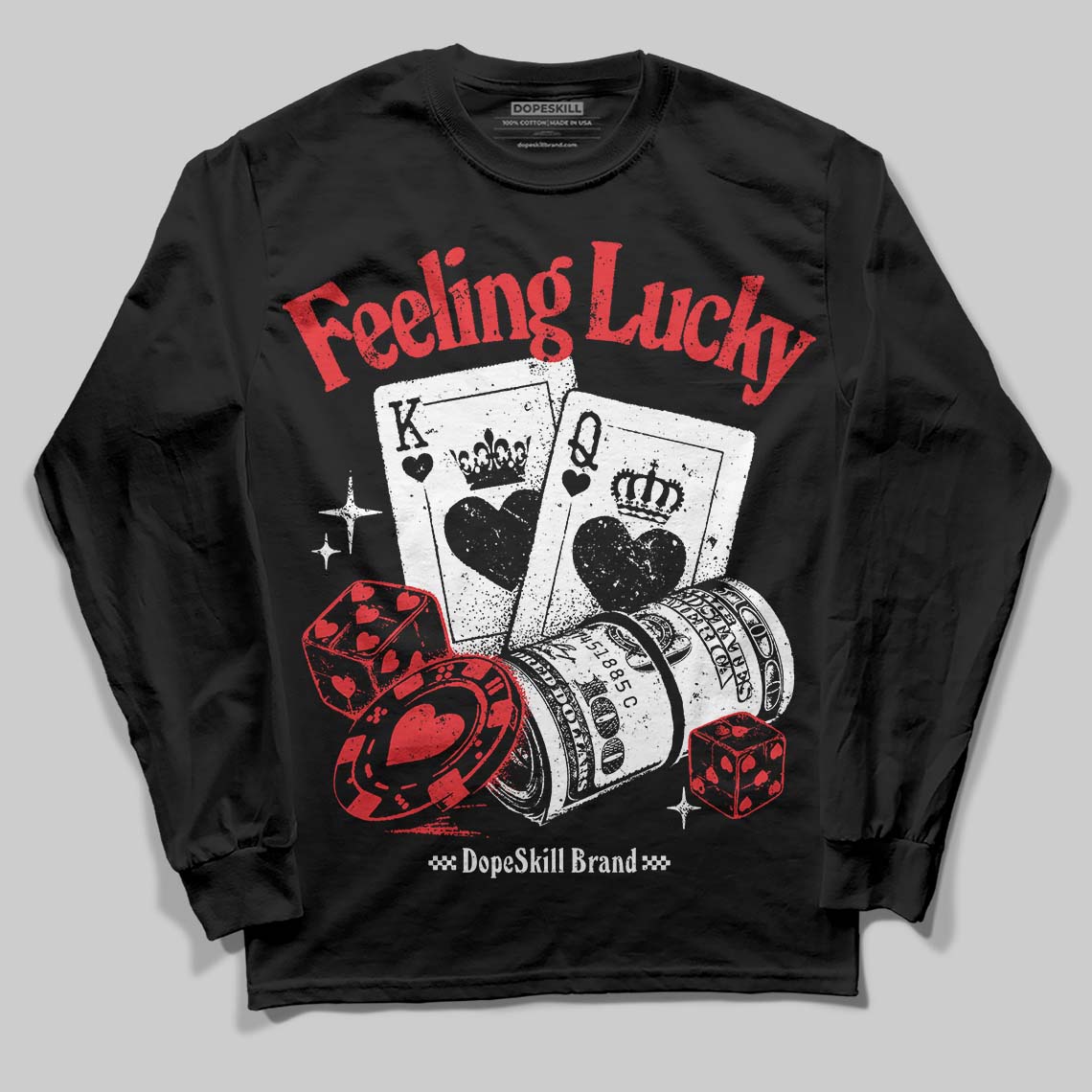 Dunk Panda White Black superstreetwear Long Sleeve T-Shirt Feeling Lucky Graphic