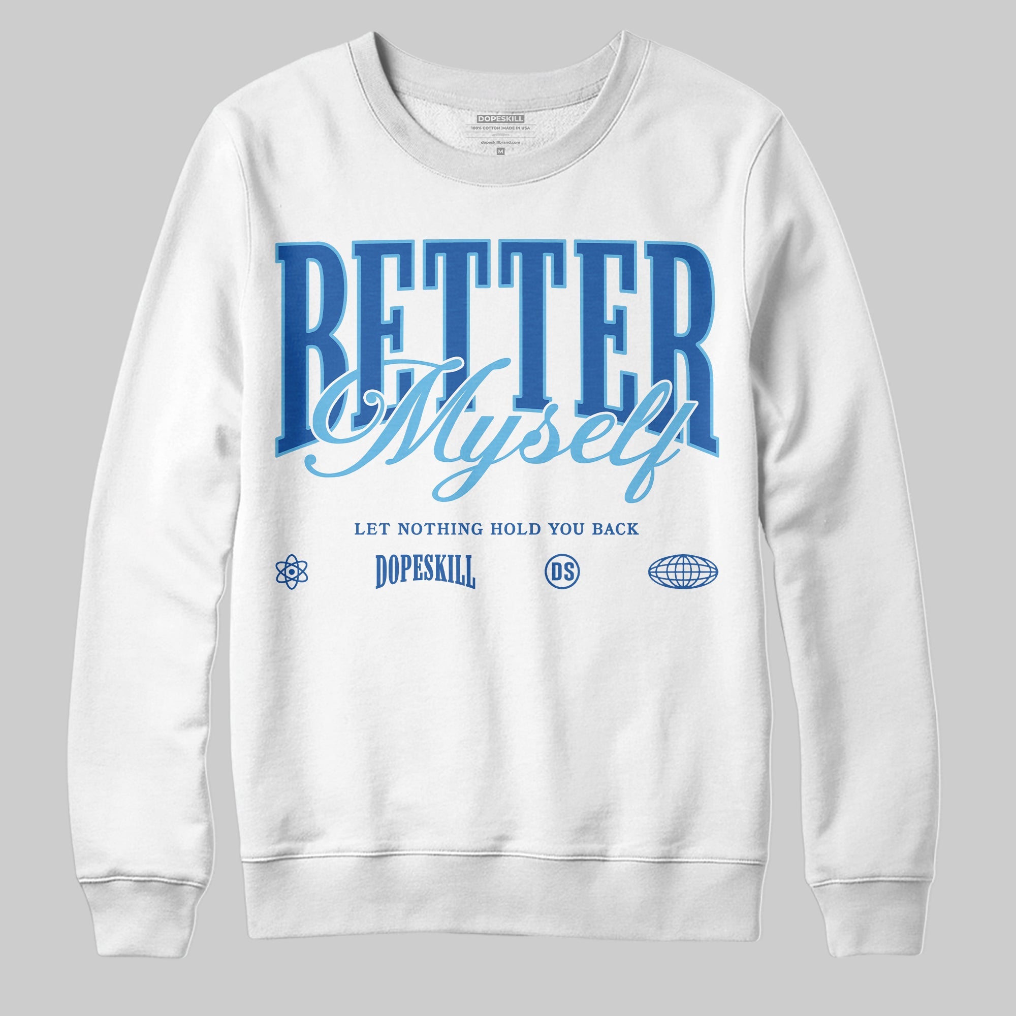 Blueberry 12s superstreetwear Sweatshirt Better Myself Graphic